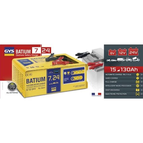 Chargeur Batterie Automatique BATIUM 7.24 - 024502 - GYS 2 Chargeur Batterie Automatique BATIUM 7.24 - 024502 - GYS – Image 2