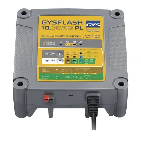 Chargeur Batterie Plomb/LiFePO4 36/48V 10A De 10 à 230Ah GYSFLASH 10.36/48 PL 1 Chargeur Batterie Plomb/LiFePO4 36/48V 10A De 10 à 230Ah GYSFLASH 10.36/48 PL