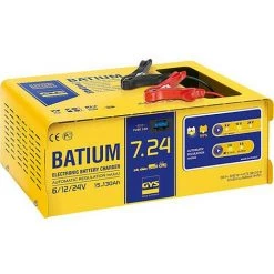 GYS Chargeur De Batterie Batium 7-24 Automatique - 230v/50Hz Pour Batteries 6-12-24V