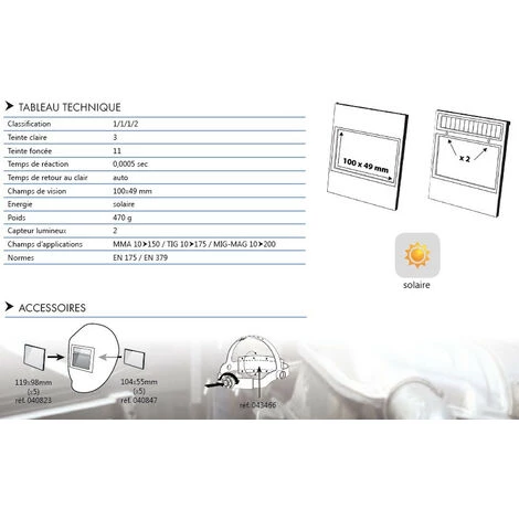Gys - Masque De Soudge Solaire Peint Réfléchissant à Cristaux Liquides - LCD Expert 3 Gys - Masque De Soudge Solaire Peint Réfléchissant à Cristaux Liquides - LCD Expert – Image 3