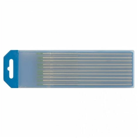 GYS Électrodes Tungstène WP (pur) Ø1,6x150mm - Vert (Alu) (x10) 1 GYS Électrodes Tungstène WP (pur) Ø1,6x150mm - Vert (Alu) (x10)