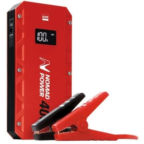 GYS Booster Batterie Lithium Nomad Power 400 3 Ah 45 Wh Pour Véhicule Sur Batterie 12 Volts 1 GYS Booster Batterie Lithium Nomad Power 400 3 Ah 45 Wh Pour Véhicule Sur Batterie 12 Volts
