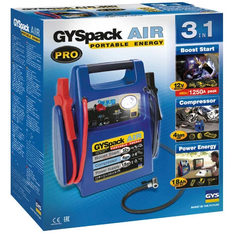 Gys - Démarreur Autonome 026322 GYSPACK AIR 12V 3en1 3 Gys - Démarreur Autonome 026322 GYSPACK AIR 12V 3en1 – Image 3