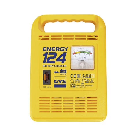 GYS Chargeur De Batterie Pour Voiture Moto Scooter Energie 124 10-45 Ah 70 W 2 GYS Chargeur De Batterie Pour Voiture Moto Scooter Energie 124 10-45 Ah 70 W – Image 2